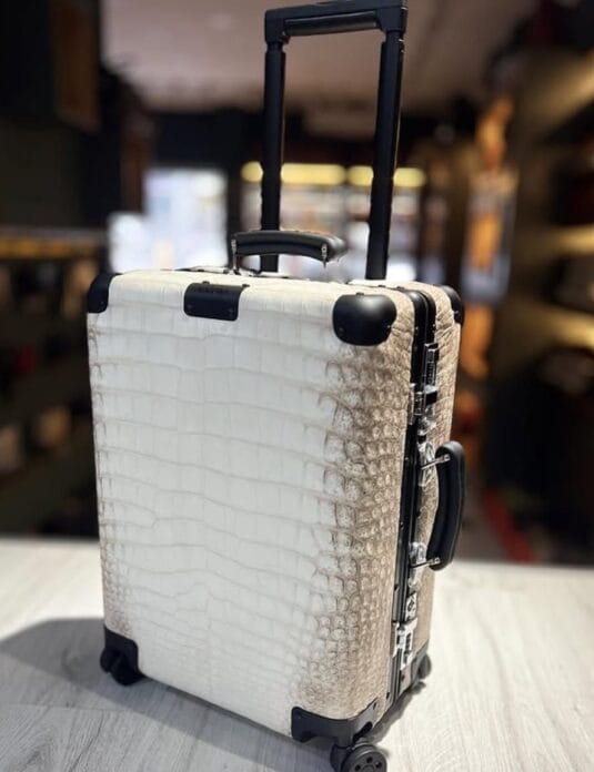Custom Rimowa Luggage Himalayan Crocodile