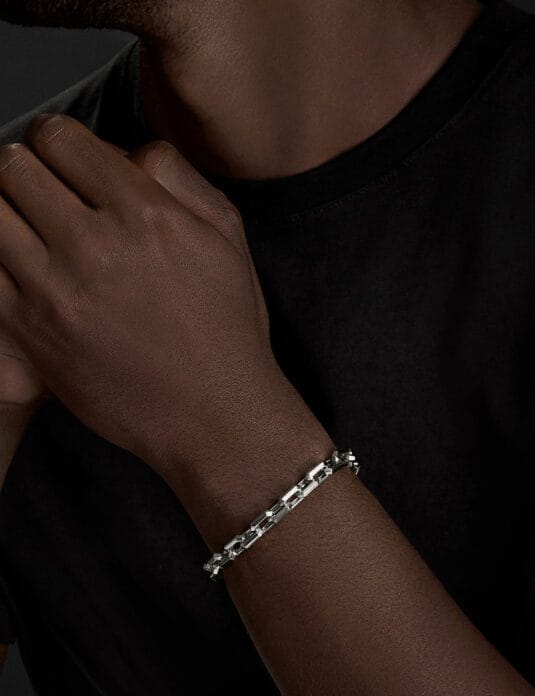 bracelet à maillons en argent 1