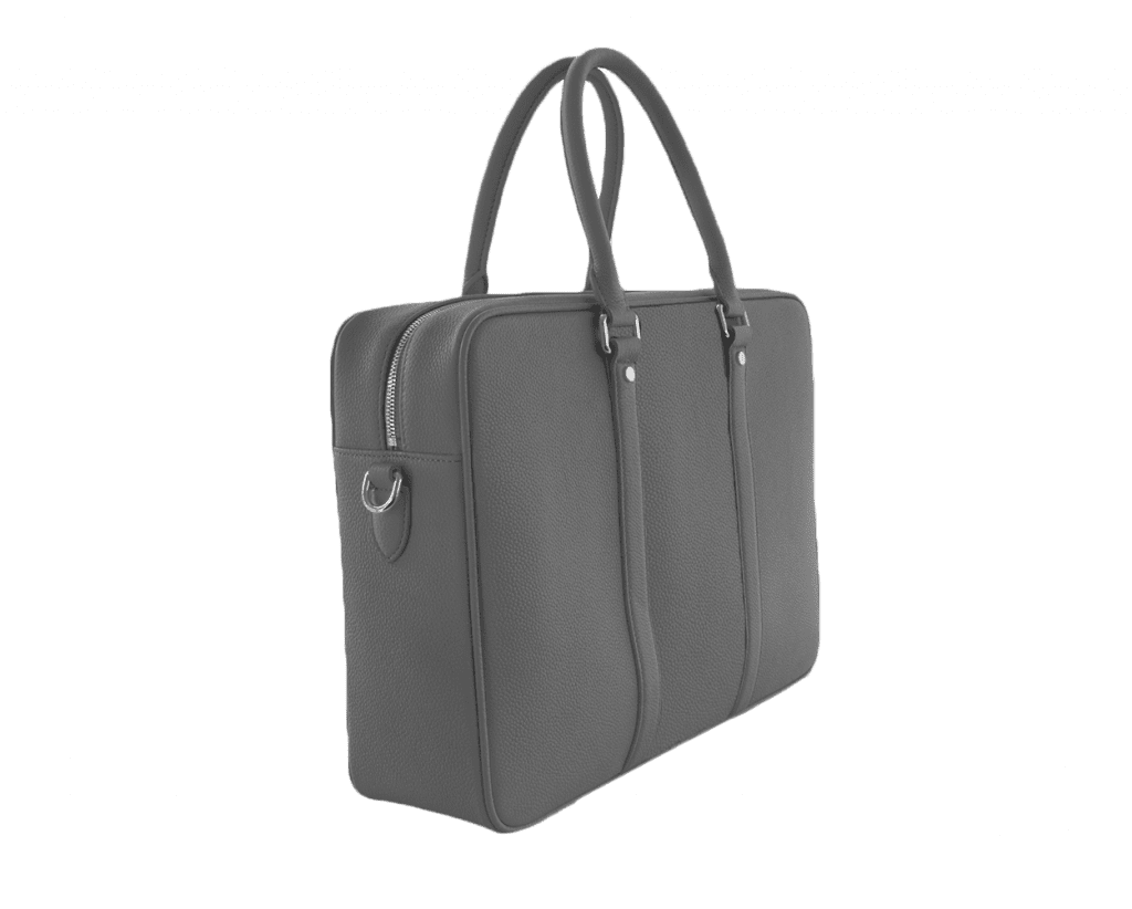 Togo leather briefcase grey12