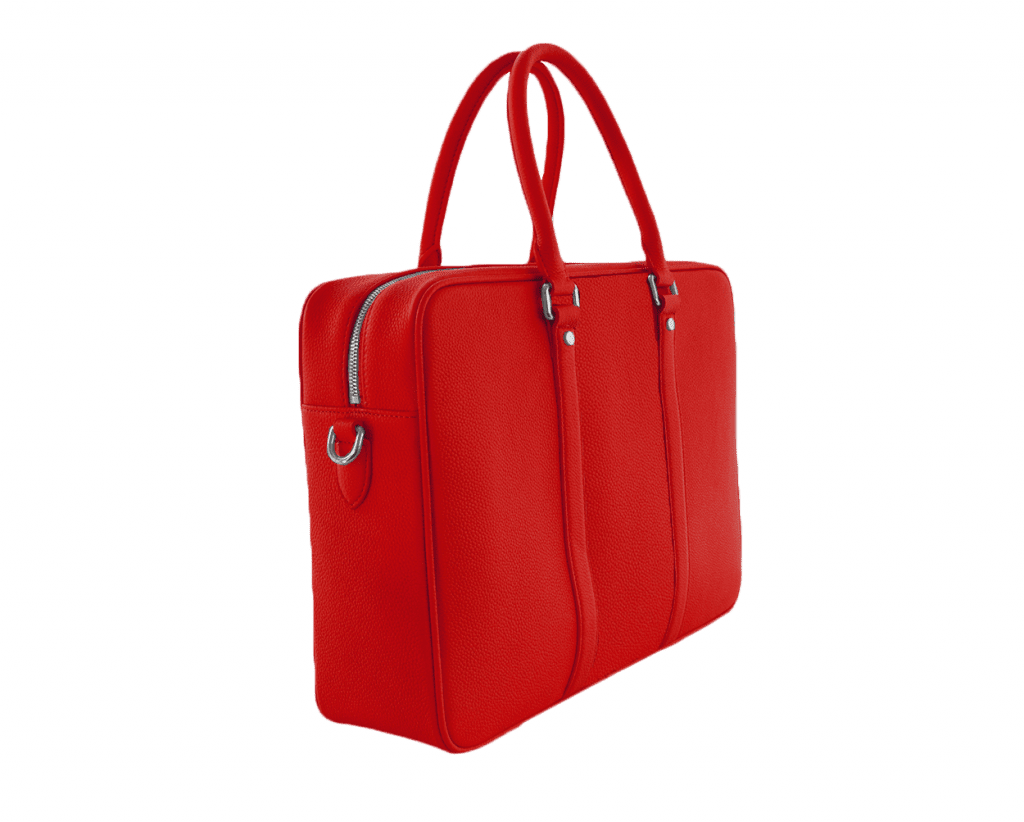 Togo leather briefcase red1png