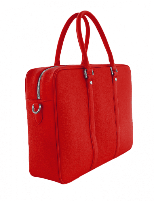 Togo leather briefcase red1png