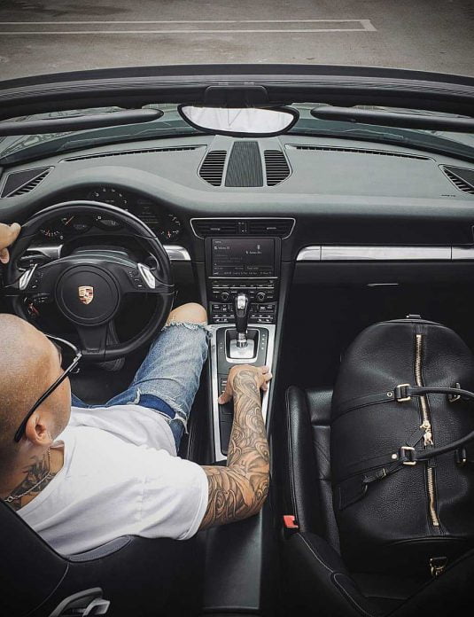 Togo leather duffle bag12